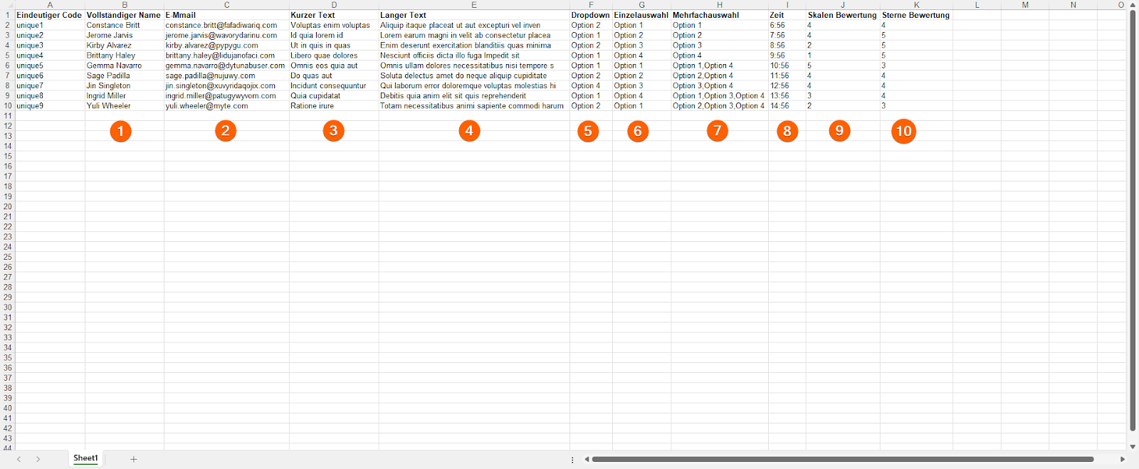 Wie Sie das Widget Tabelle in Formular verwenden Image-2