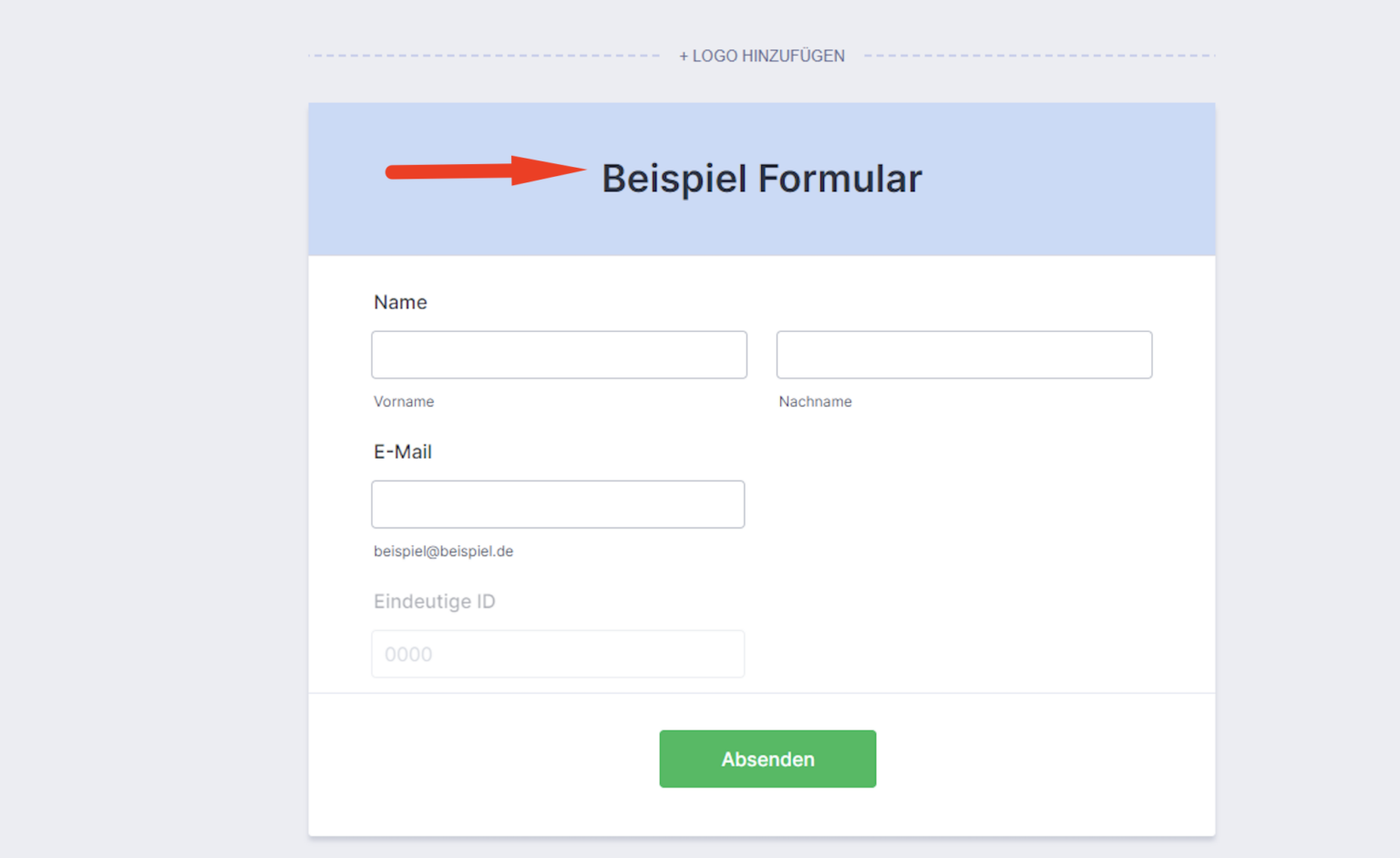 Anpassen Ihres Formulars mit CSS-Codes