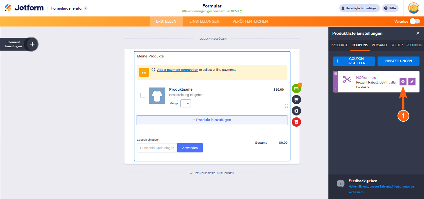 Wie Sie Coupon Codes zu Zahlungsformularen hinzufügen Image-9