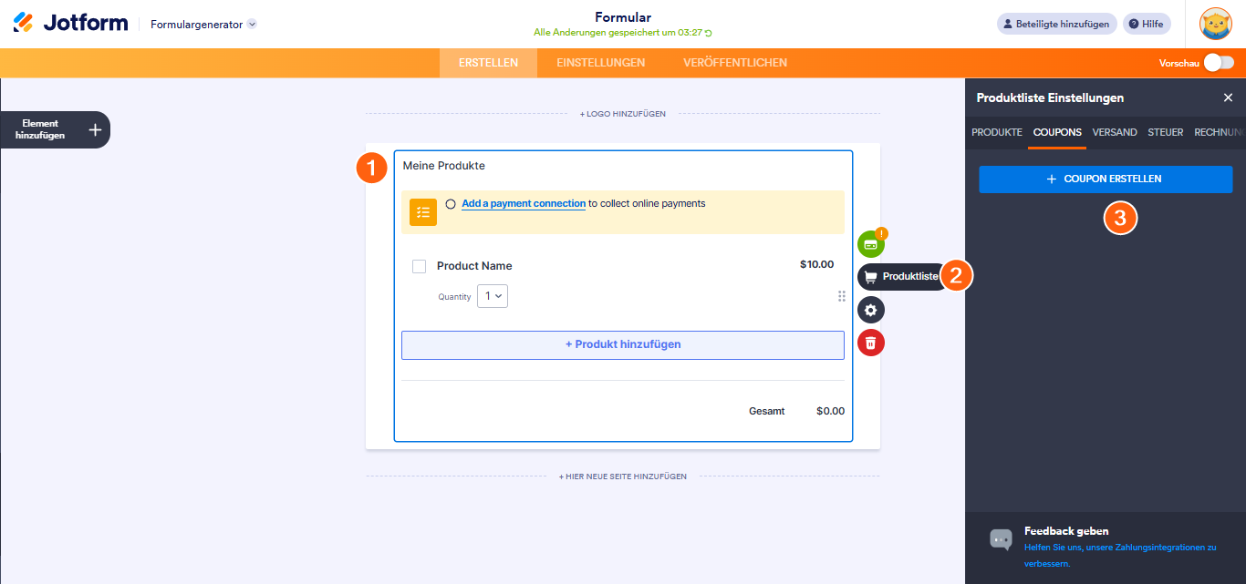 Wie Sie Coupon Codes zu Zahlungsformularen hinzufügen Image-1