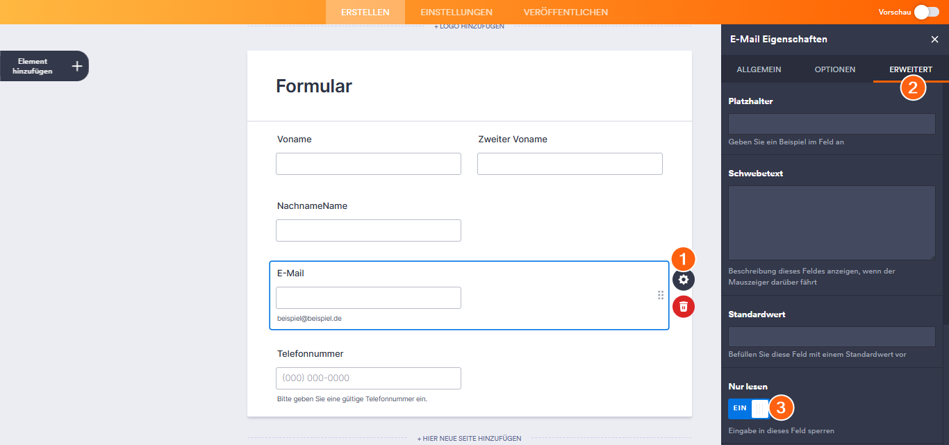 Einrichten von Formularspalten Image-1