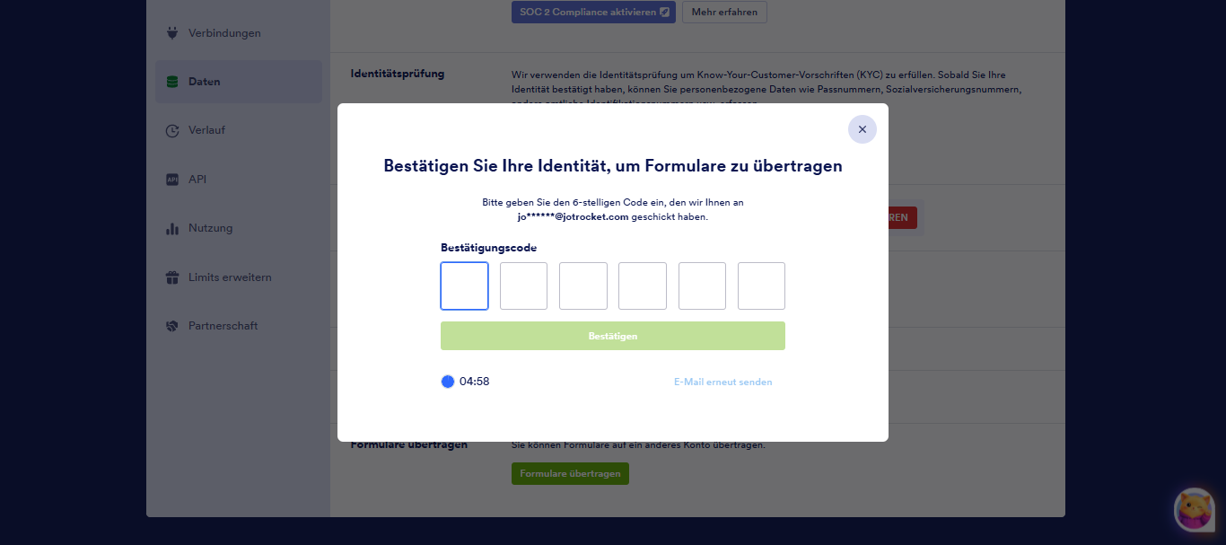 So übertragen Sie Ihre Formulare und Daten auf ein anderes Konto Image-6