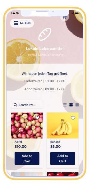 Lebensmittel Lieferapp