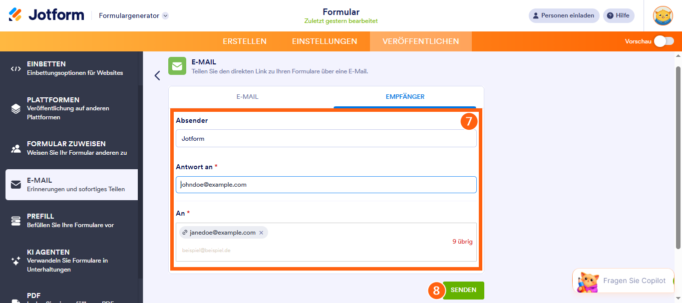 So versenden Sie ein Formular per E-Mail Image-5