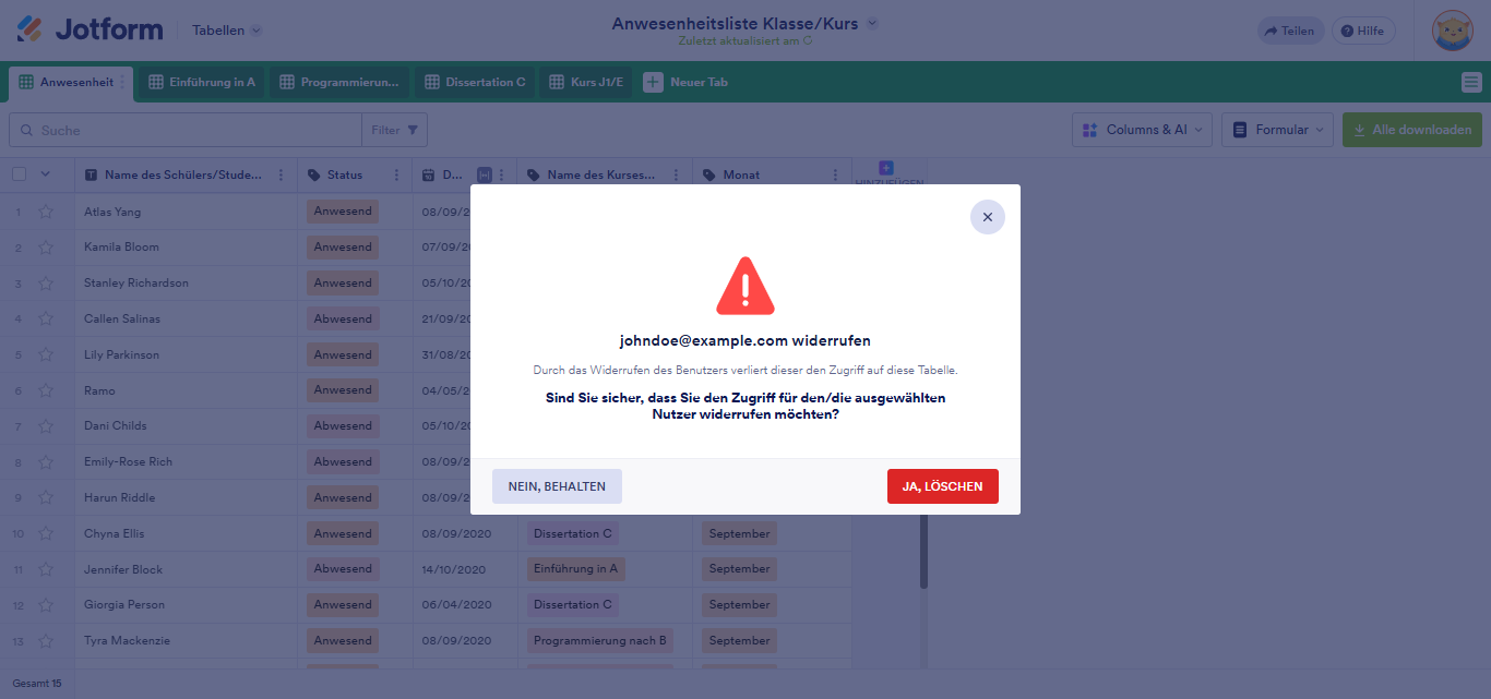 Wie Sie Jotform-Tabellen freigeben und zusammenarbeiten Image-10