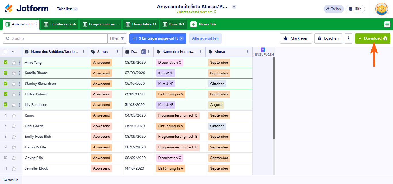 Wie Sie Jotform-Tabellen freigeben und zusammenarbeiten Image-12