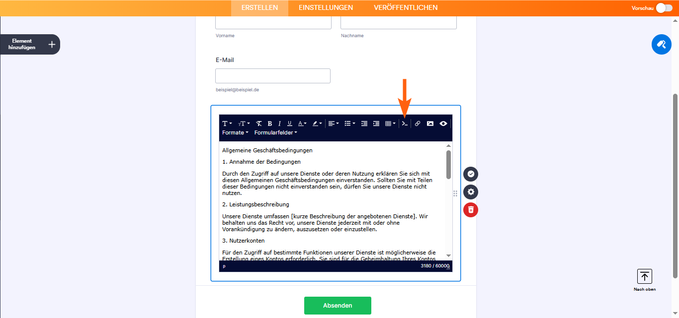 Erstellen von scrollbaren Nutzungsbedingungen Image-7