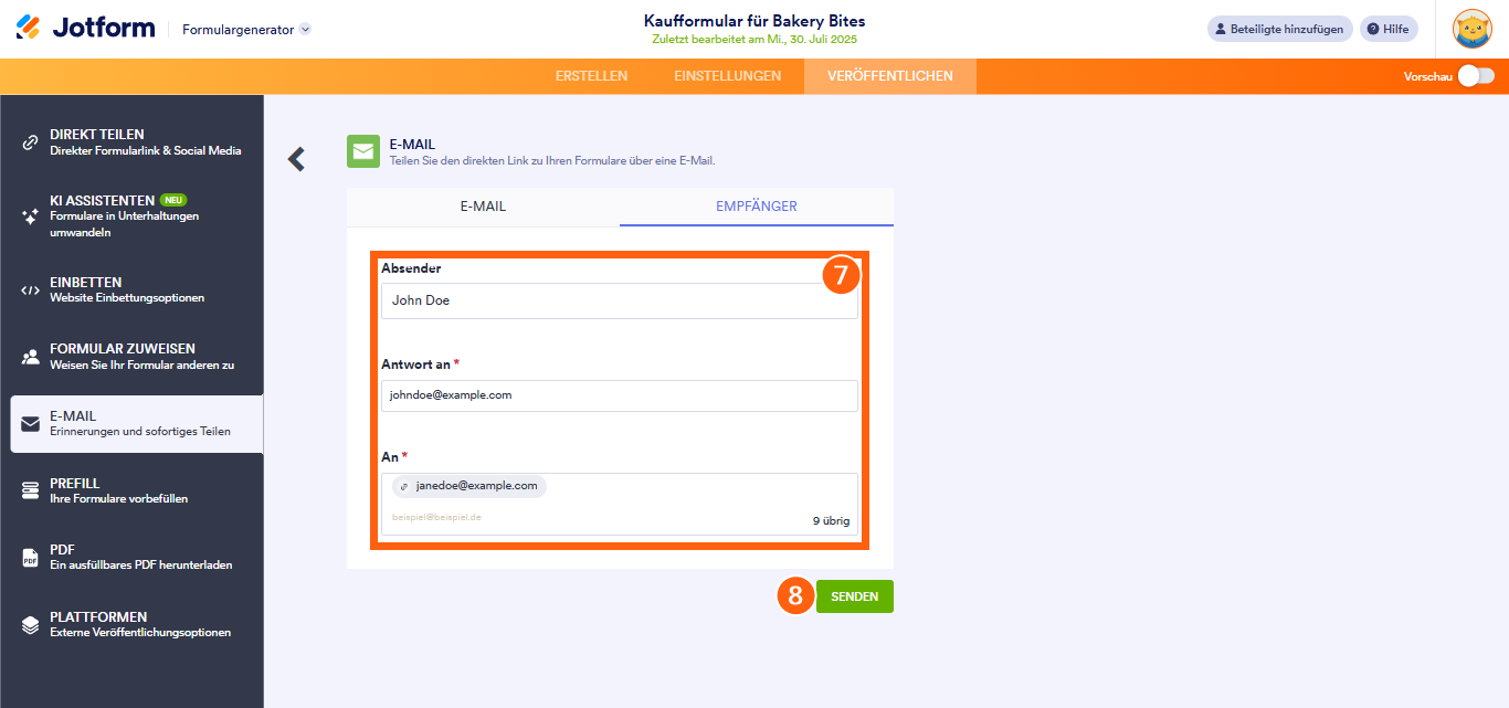 So versenden Sie ein Formular per E-Mail Image-5
