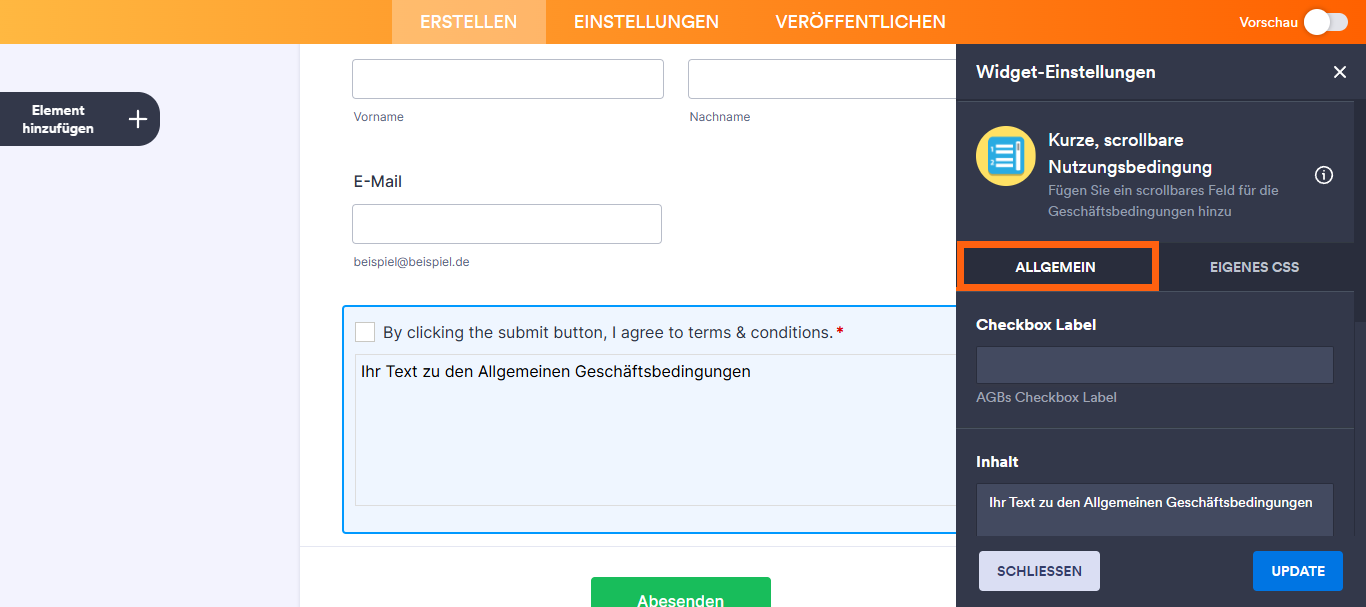 Erstellen von scrollbaren Nutzungsbedingungen Image-4