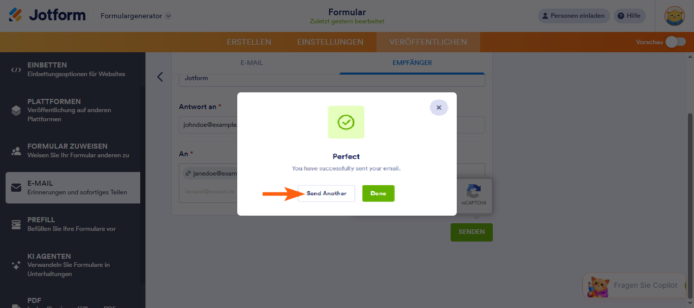 So versenden Sie ein Formular per E-Mail Image-6