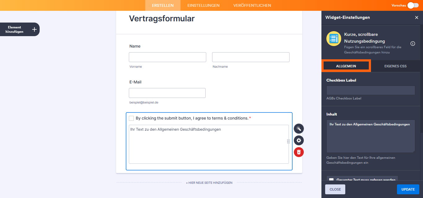 Erstellen von scrollbaren Nutzungsbedingungen Image-4