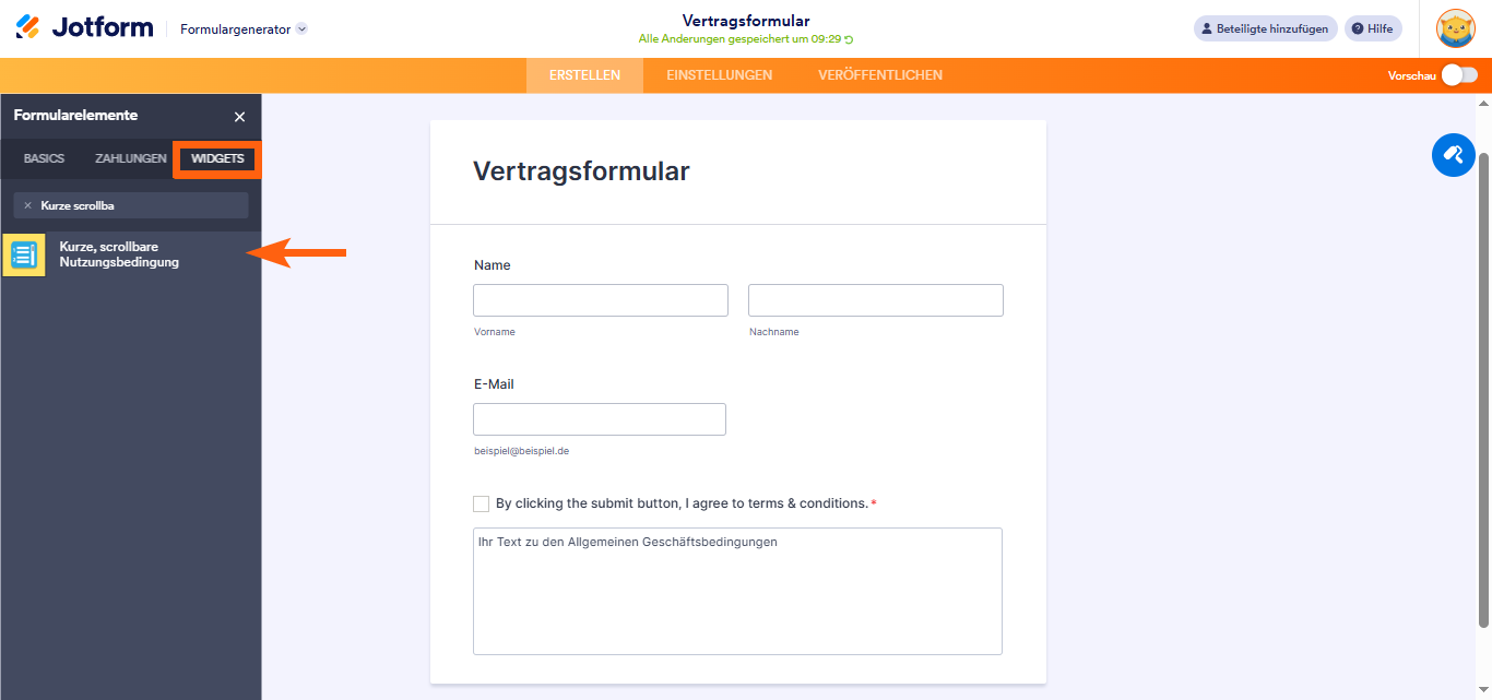 Erstellen von scrollbaren Nutzungsbedingungen Image-2