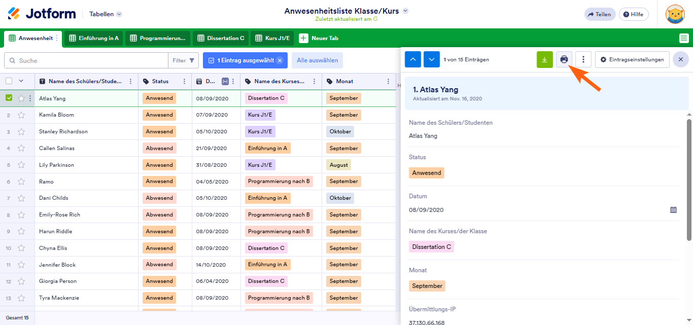 Wie Sie Jotform-Tabellen freigeben und zusammenarbeiten Image-11