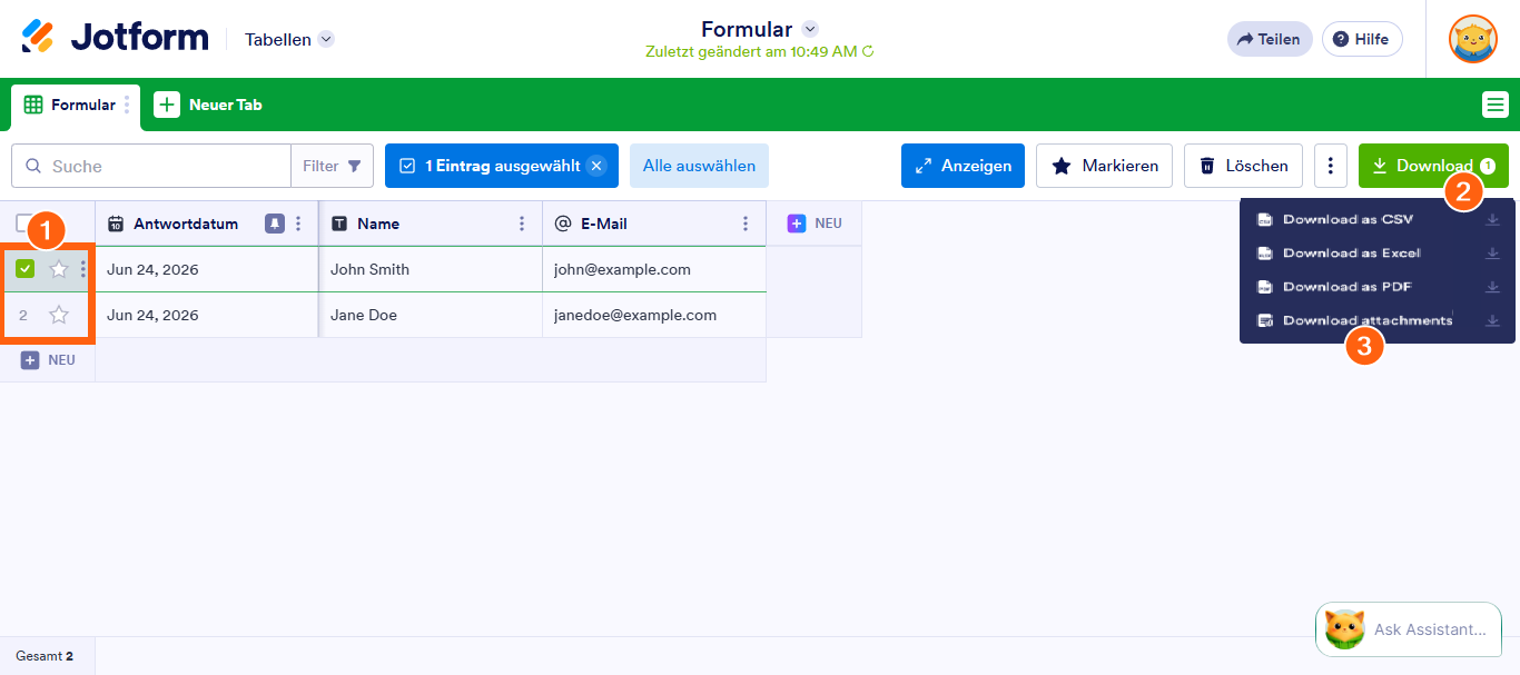Wie Sie Formularantwort-Dateien herunterladen Image-6