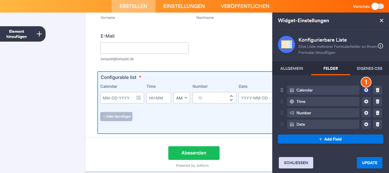 Wie Sie das Widget Konfigurierbare Liste einrichten Image-10