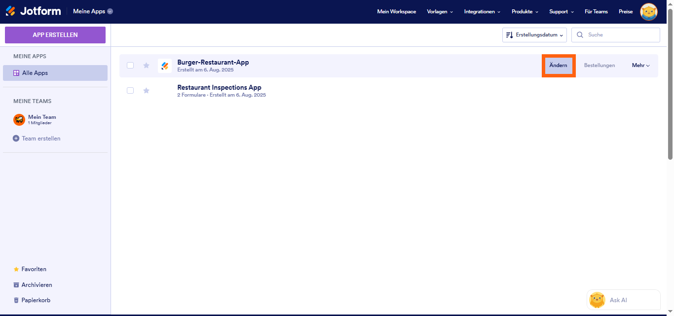 Wie Sie eine neue Produktliste zu einer bestehenden App hinzufügen Image-2