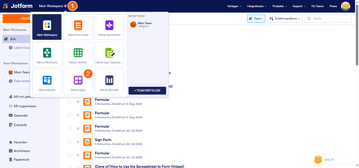 Wie Sie eine neue Produktliste zu einer bestehenden App hinzufügen Image-1