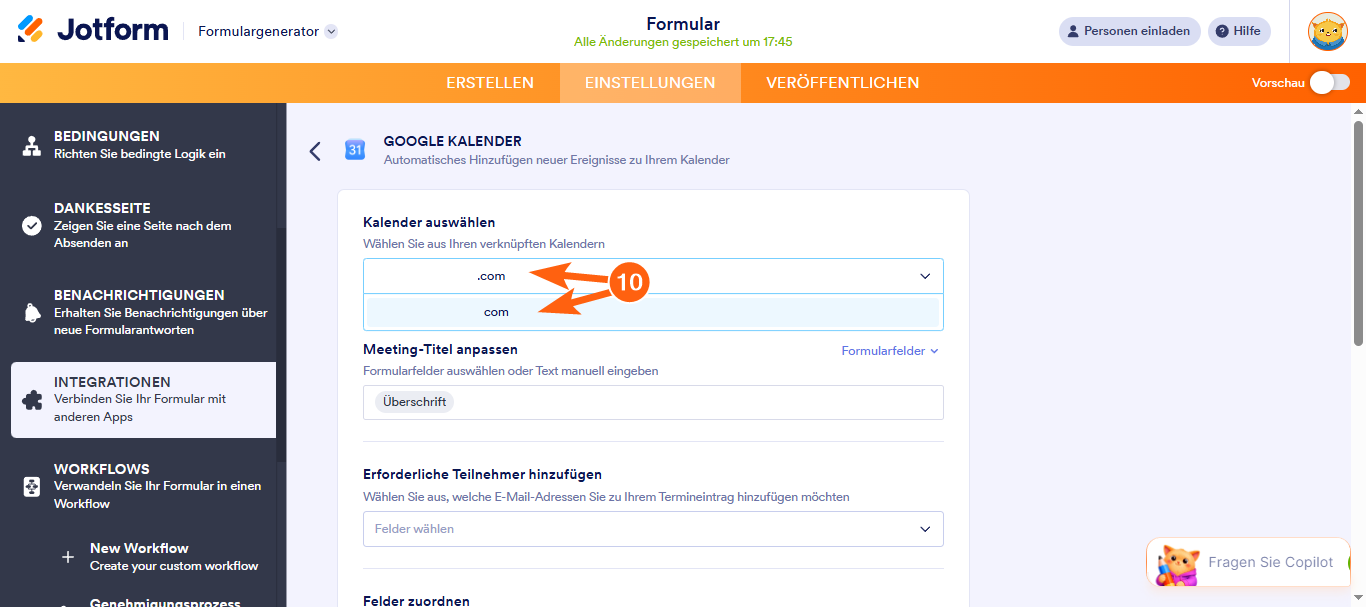 Wie Sie den Google Kalender verwenden – Erstellen Sie Ereignisse mit Ihrem Formular Image-15