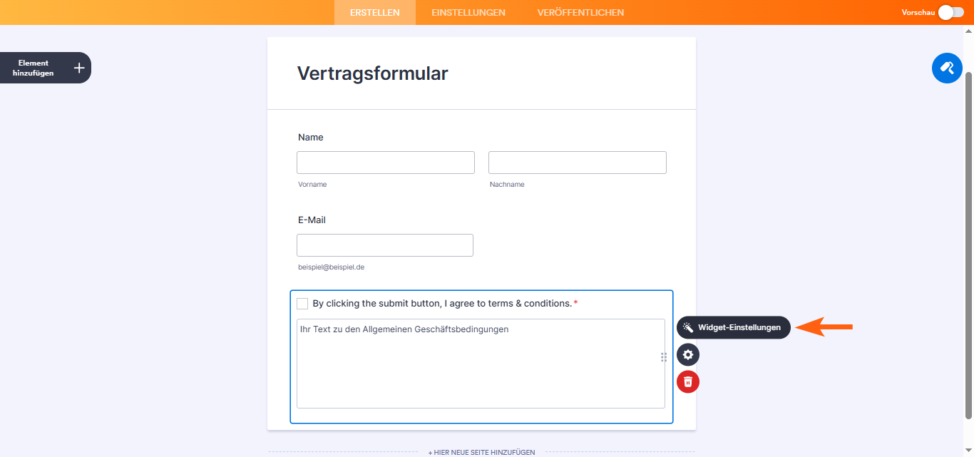 Erstellen von scrollbaren Nutzungsbedingungen Image-3