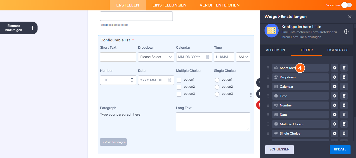 Wie Sie das Widget Konfigurierbare Liste einrichten Image-4