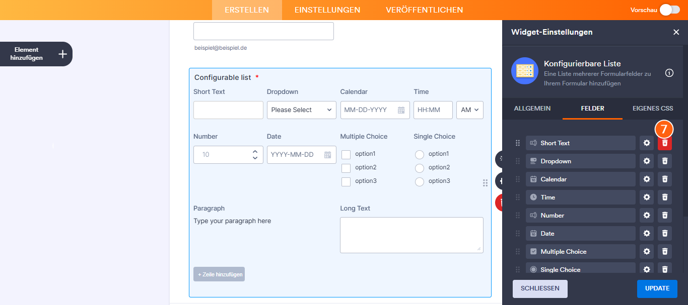 Wie Sie das Widget Konfigurierbare Liste einrichten Image-7