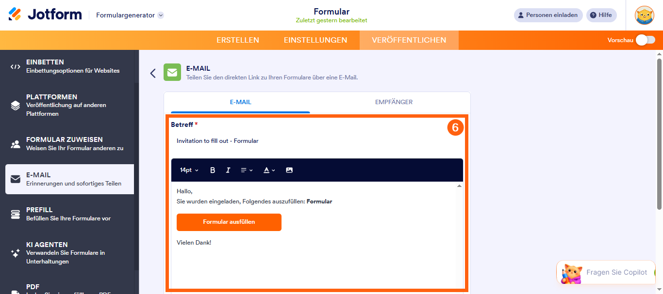 So versenden Sie ein Formular per E-Mail Image-4