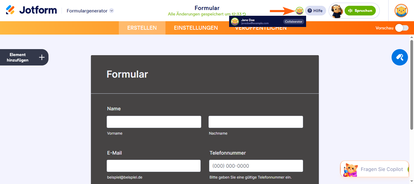 Verständnis der Formular-Zusammenarbeit im Formular Generator Image-2