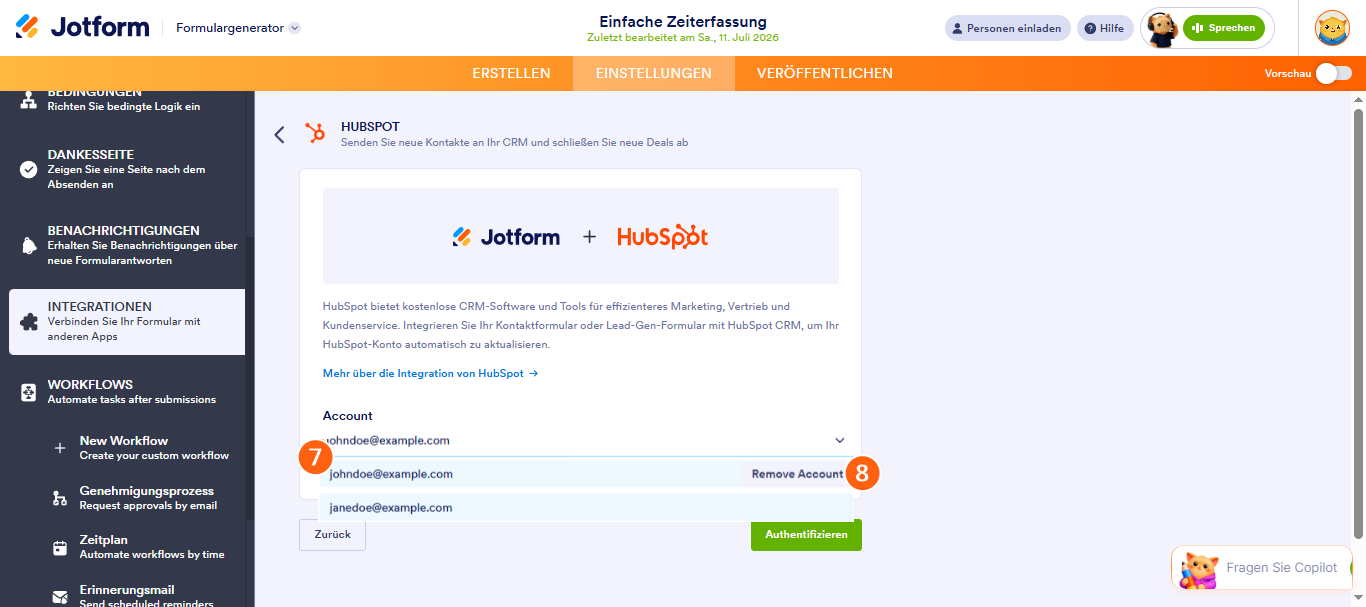 Wie Sie Jotform in HubSpot CRM integrieren Image-43