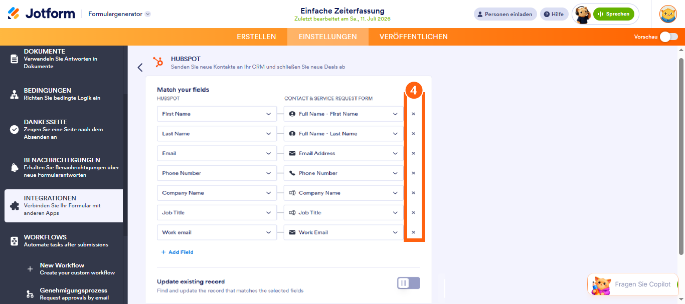 Wie Sie Jotform in HubSpot CRM integrieren Image-12