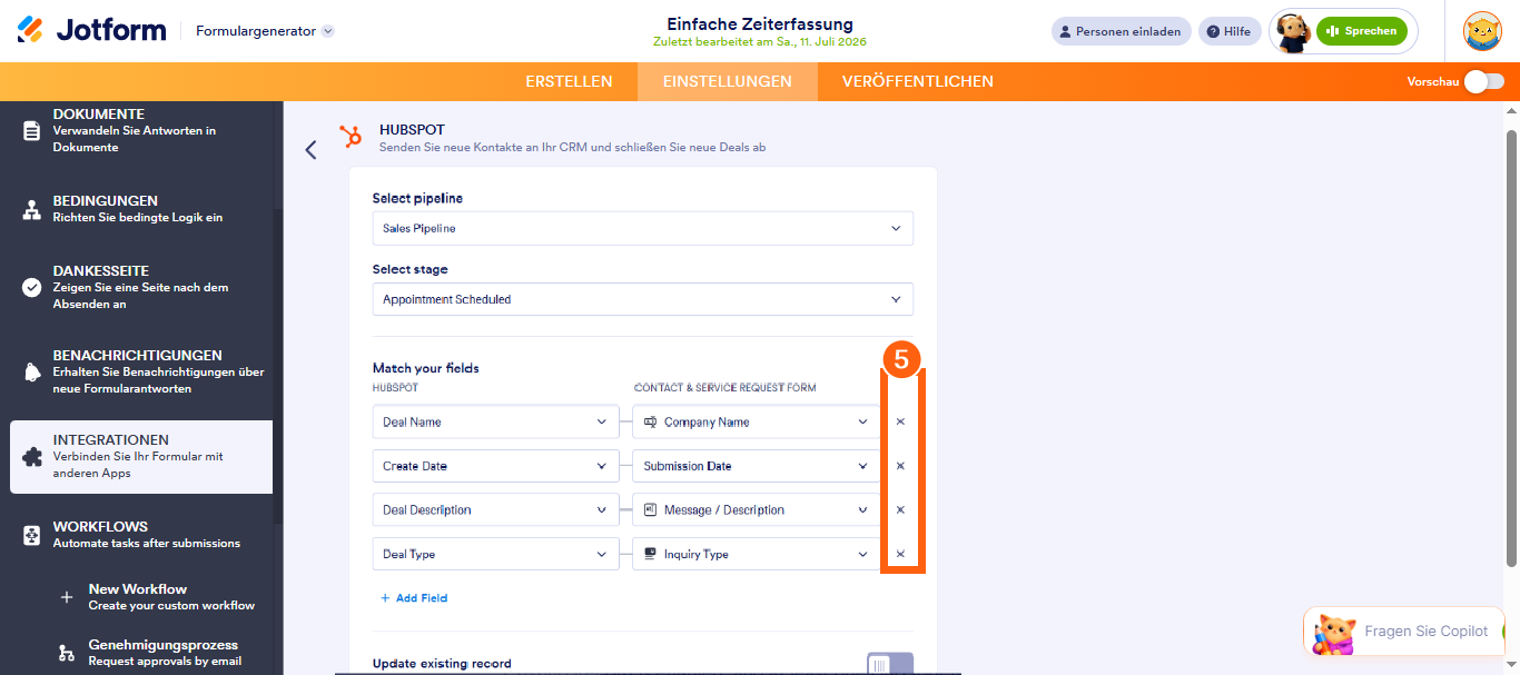 Wie Sie Jotform in HubSpot CRM integrieren Image-18
