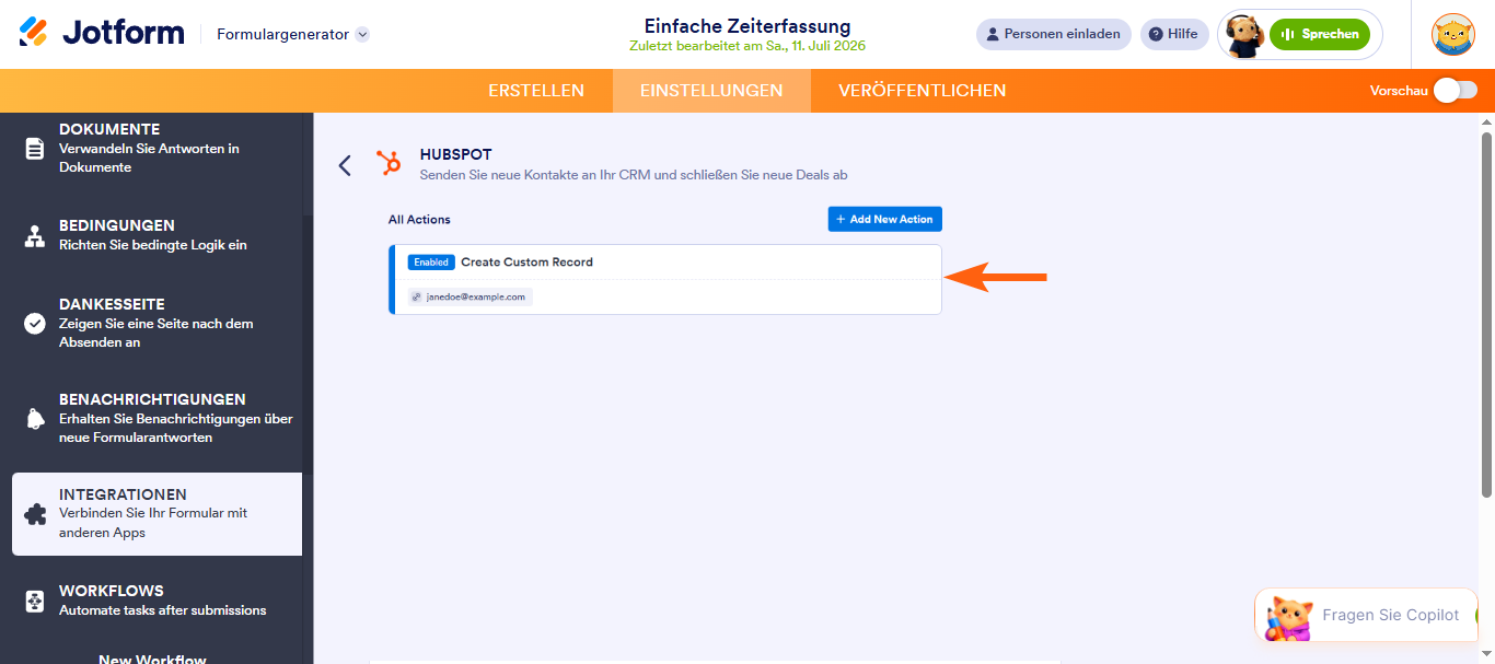 Wie Sie Jotform in HubSpot CRM integrieren Image-28