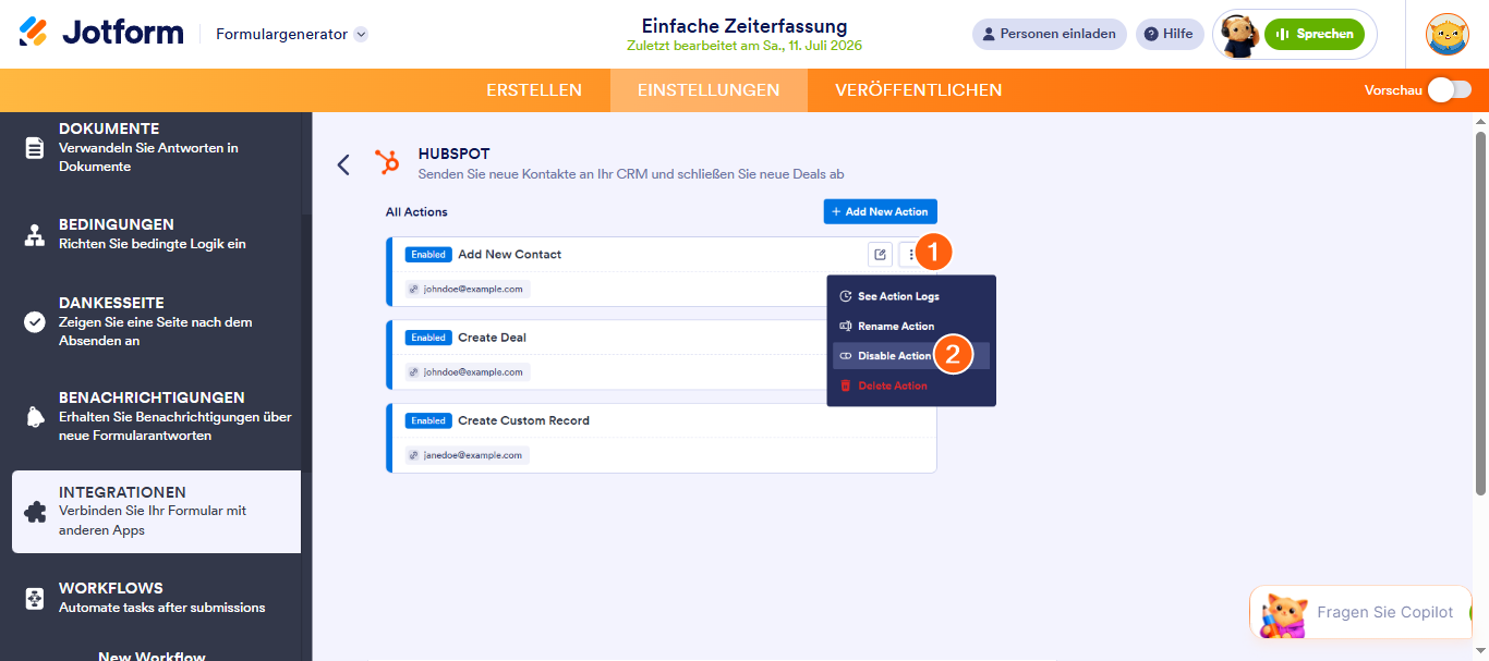 Wie Sie Jotform in HubSpot CRM integrieren Image-35