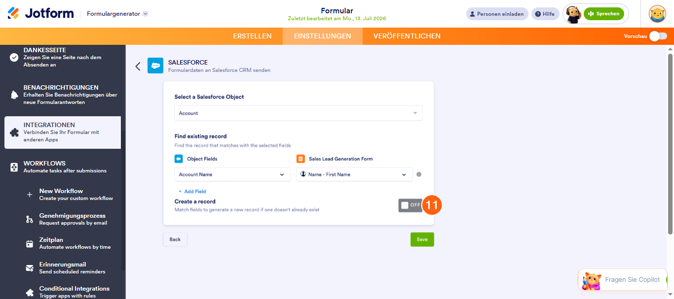 Wie Sie Jotform in Salesforce integrieren Image-6