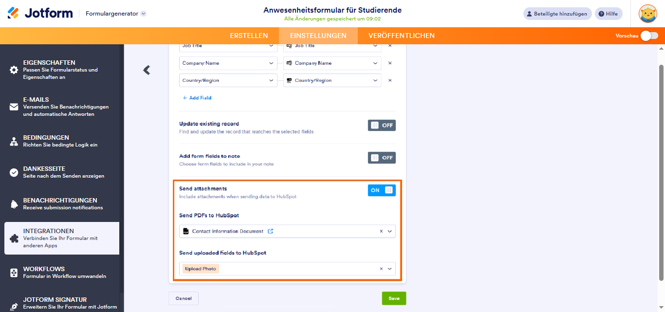 Wie Sie Jotform in HubSpot CRM integrieren Image-15