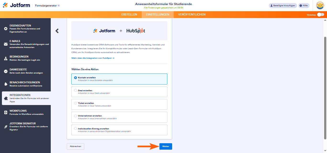 Wie Sie Jotform in HubSpot CRM integrieren Image-2