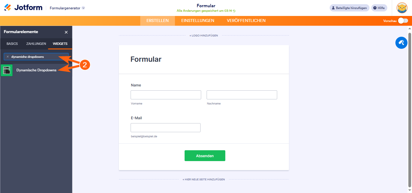 Wie Sie das dynamische Dropdown-Widget konfigurieren Image-2
