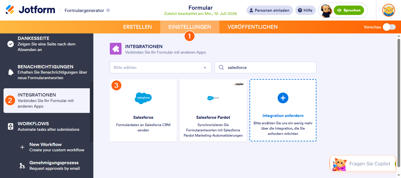 Wie Sie Jotform in Salesforce integrieren Image-1