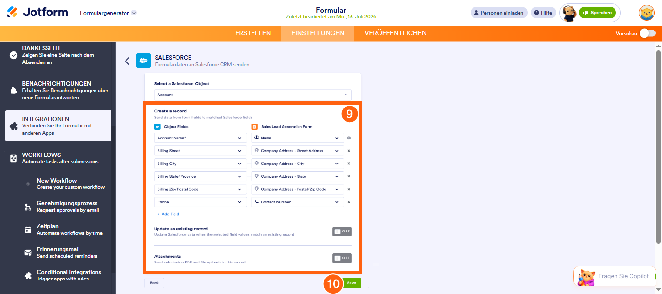 Wie Sie Jotform in Salesforce integrieren Image-5