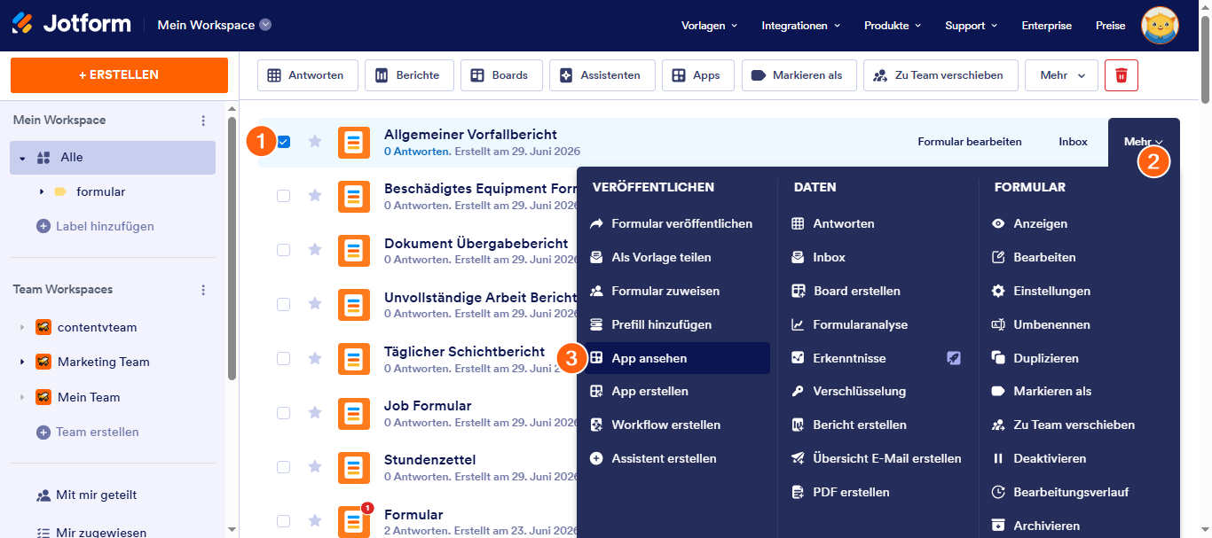 Wie Sie eine App aus einem Formular erstellen Image-4