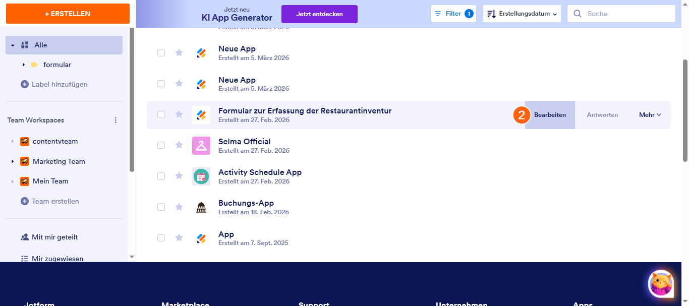 Wie Sie Apps in Jotform Apps deaktivieren oder löschen Image-2