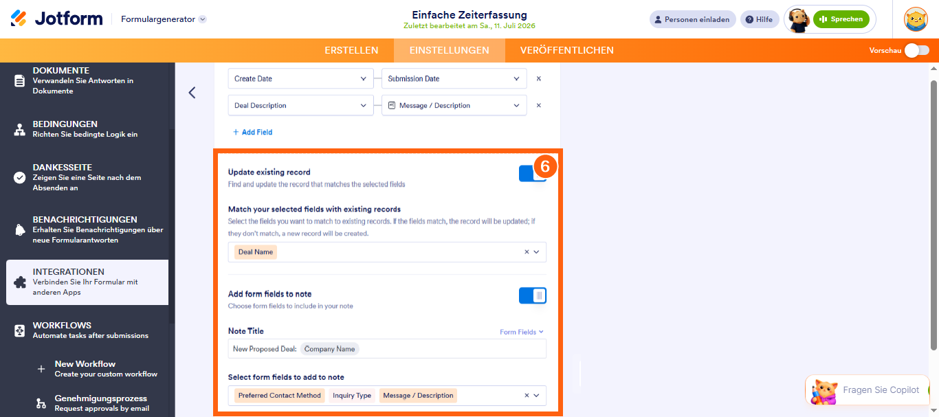 Wie Sie Jotform in HubSpot CRM integrieren Image-19