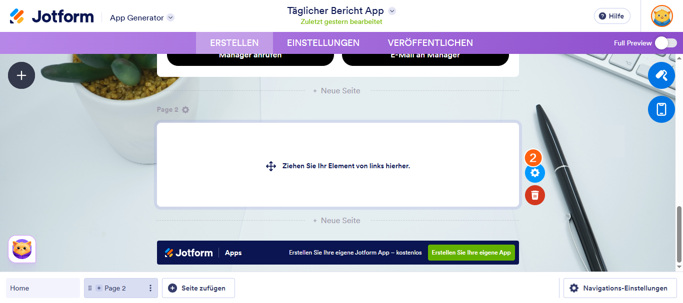 Wie Sie eine mehrseitige App mit Jotform Apps erstellen Image-2