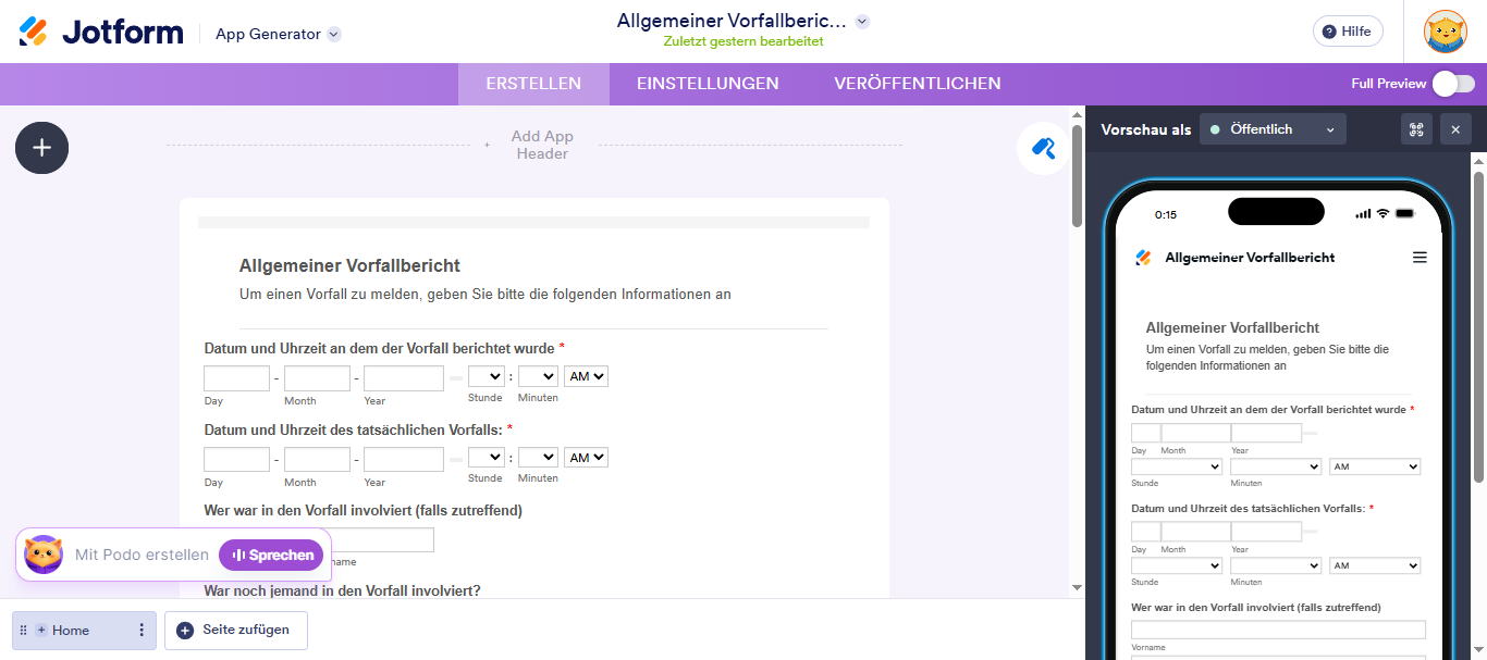 Wie Sie eine App aus einem Formular erstellen Image-6