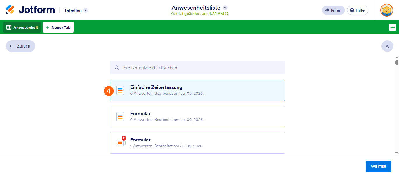 Wie Sie Daten aus anderen Formularen in Jotform Tabellen erhalten Image-4