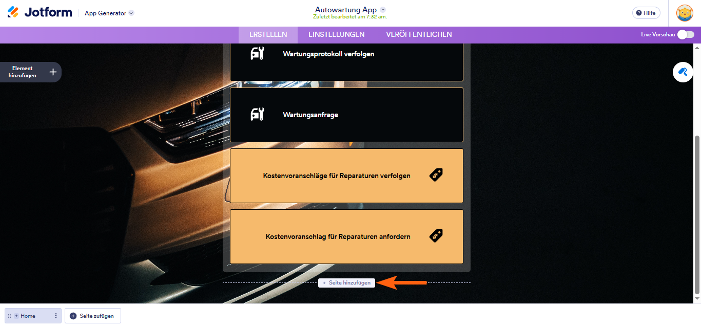 Wie Sie eine mehrseitige App mit Jotform Apps erstellen Image-1
