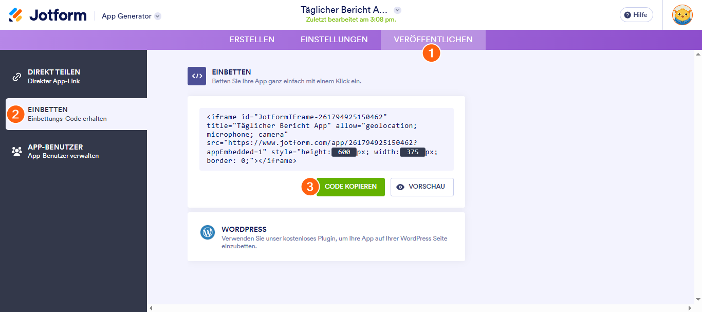 Wie Sie Apps in eine Website einbetten Image-1