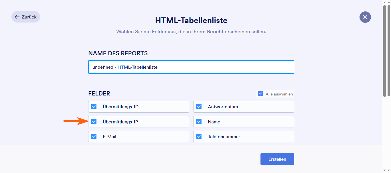 Wie Sie die IP-Adressen von Befragten Formulars finden