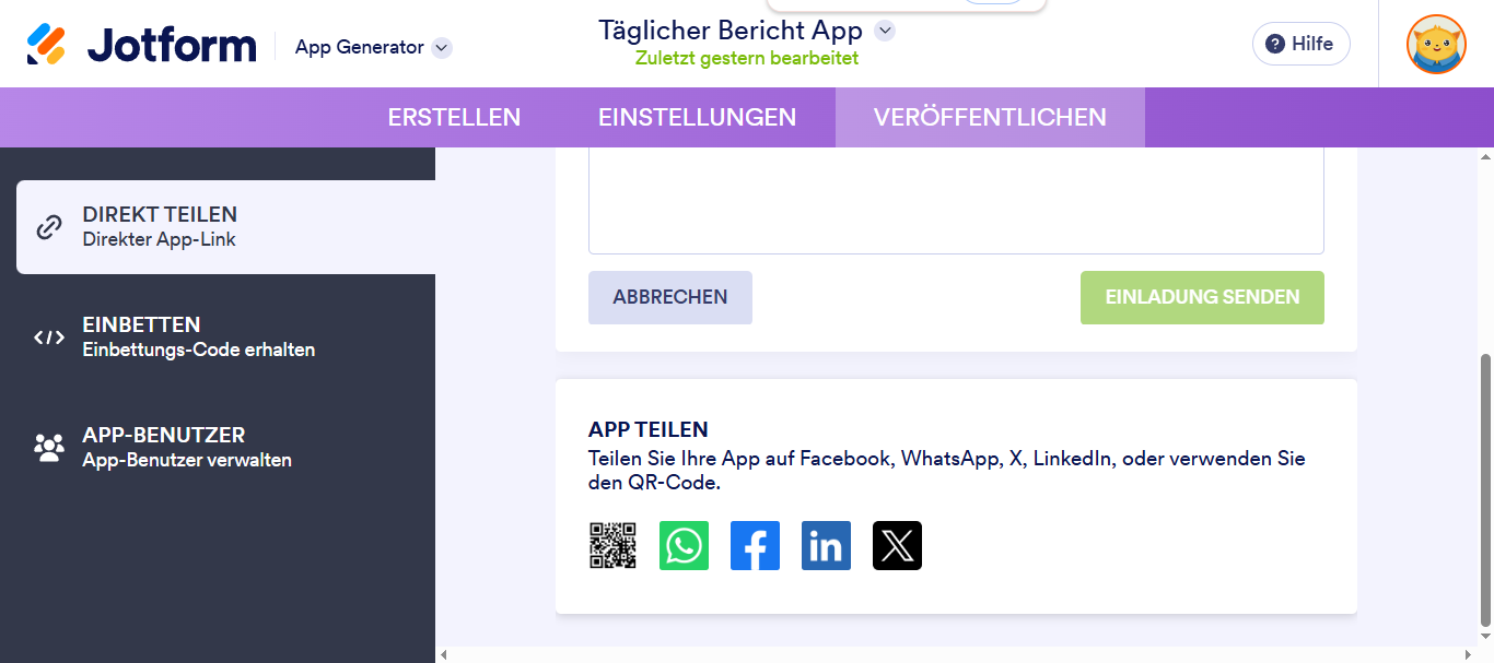 Wie Sie Jotform Apps mit Anderen teilen können Image-4