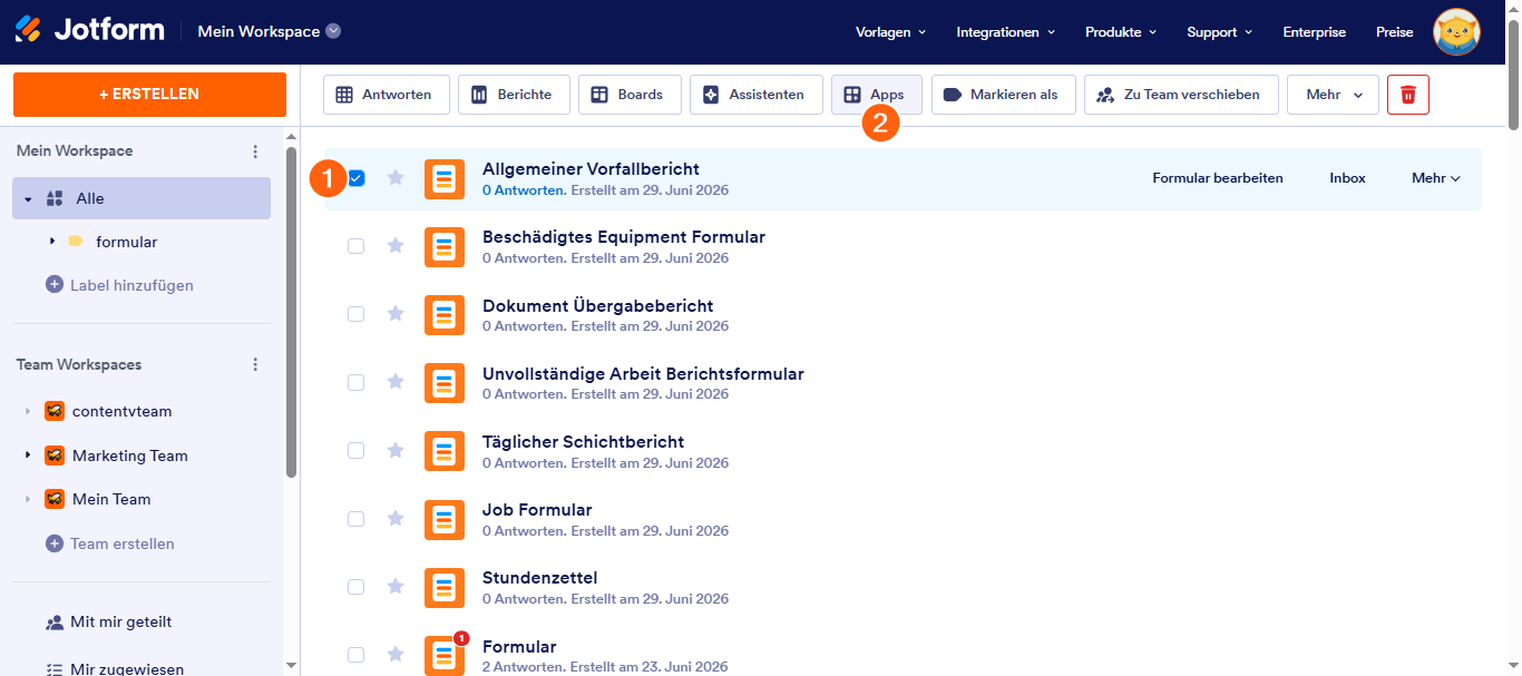 Wie Sie eine App aus einem Formular erstellen Image-2