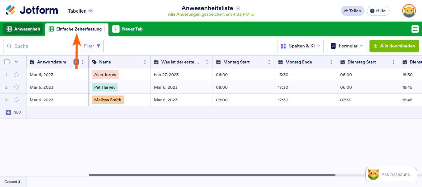 Wie Sie Daten aus anderen Formularen in Jotform Tabellen erhalten Image-6
